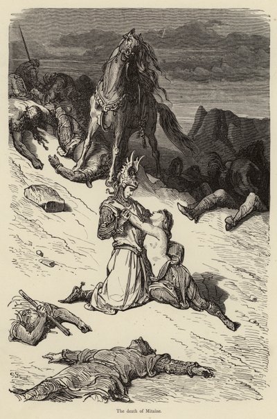 Der Tod von Mitaine von Gustave after Dore